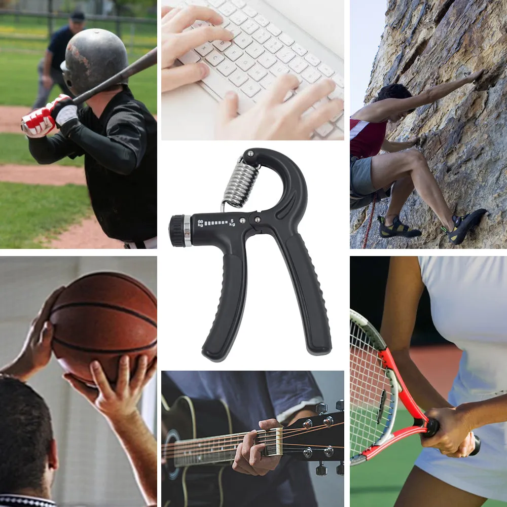 Premium Adjustable Grip Strengthener 5-60KG - Unisex Hand Exerciser & Finger Trainer for Strength Training, Rehabilitation & Fitness - Compact, Portable Hand Grip Tool for Men, Women & Seniors - Durable & Easy to Use