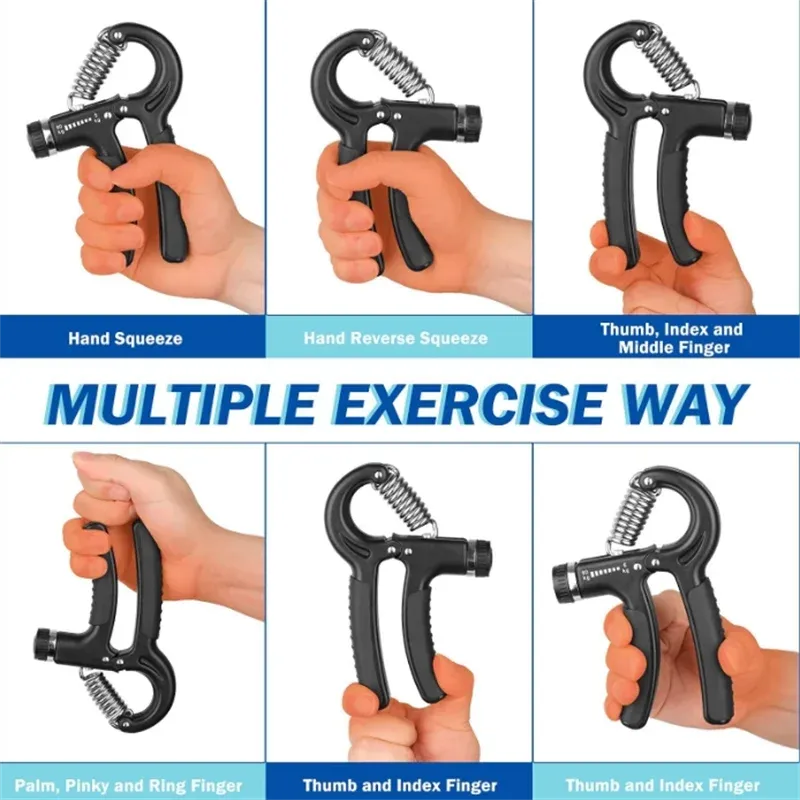 Premium Adjustable Grip Strengthener 5-60KG - Unisex Hand Exerciser & Finger Trainer for Strength Training, Rehabilitation & Fitness - Compact, Portable Hand Grip Tool for Men, Women & Seniors - Durable & Easy to Use