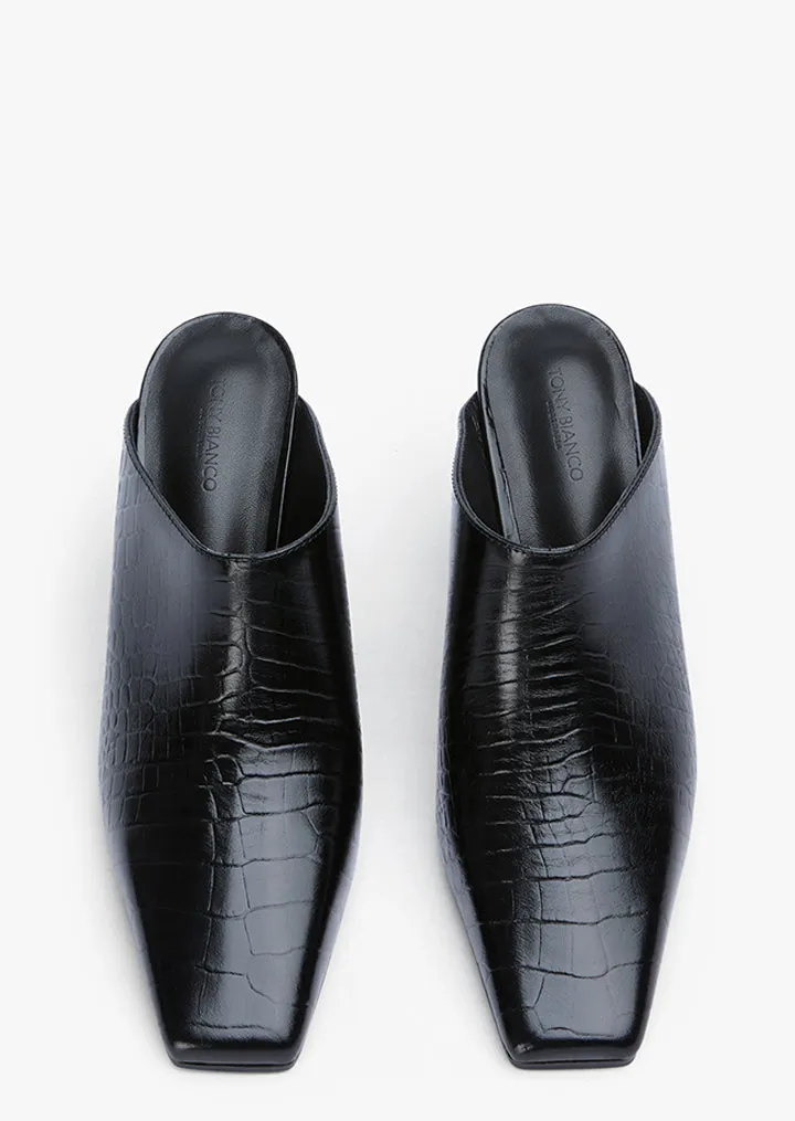 Quade Black Croc