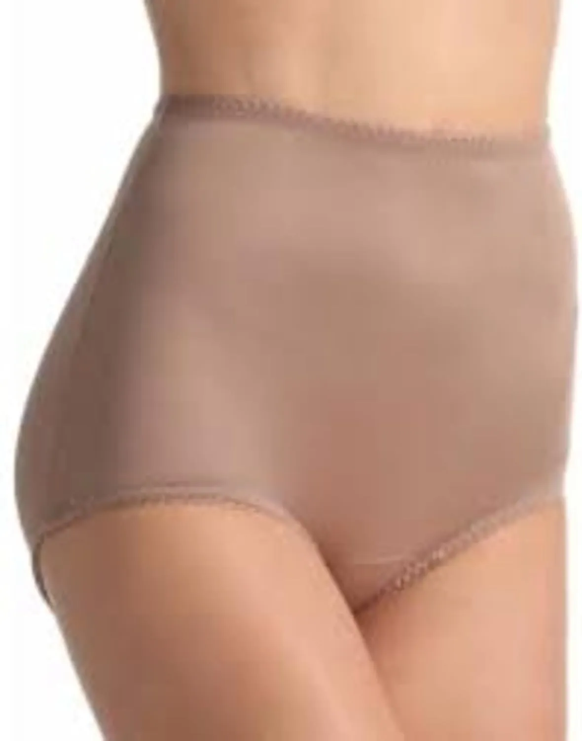 Rago 511 Light Shaping Brief | Size Sm - 14XL | Made in USA | High-Rise, Tummy Control, No Show Seams, Cotton Crotch