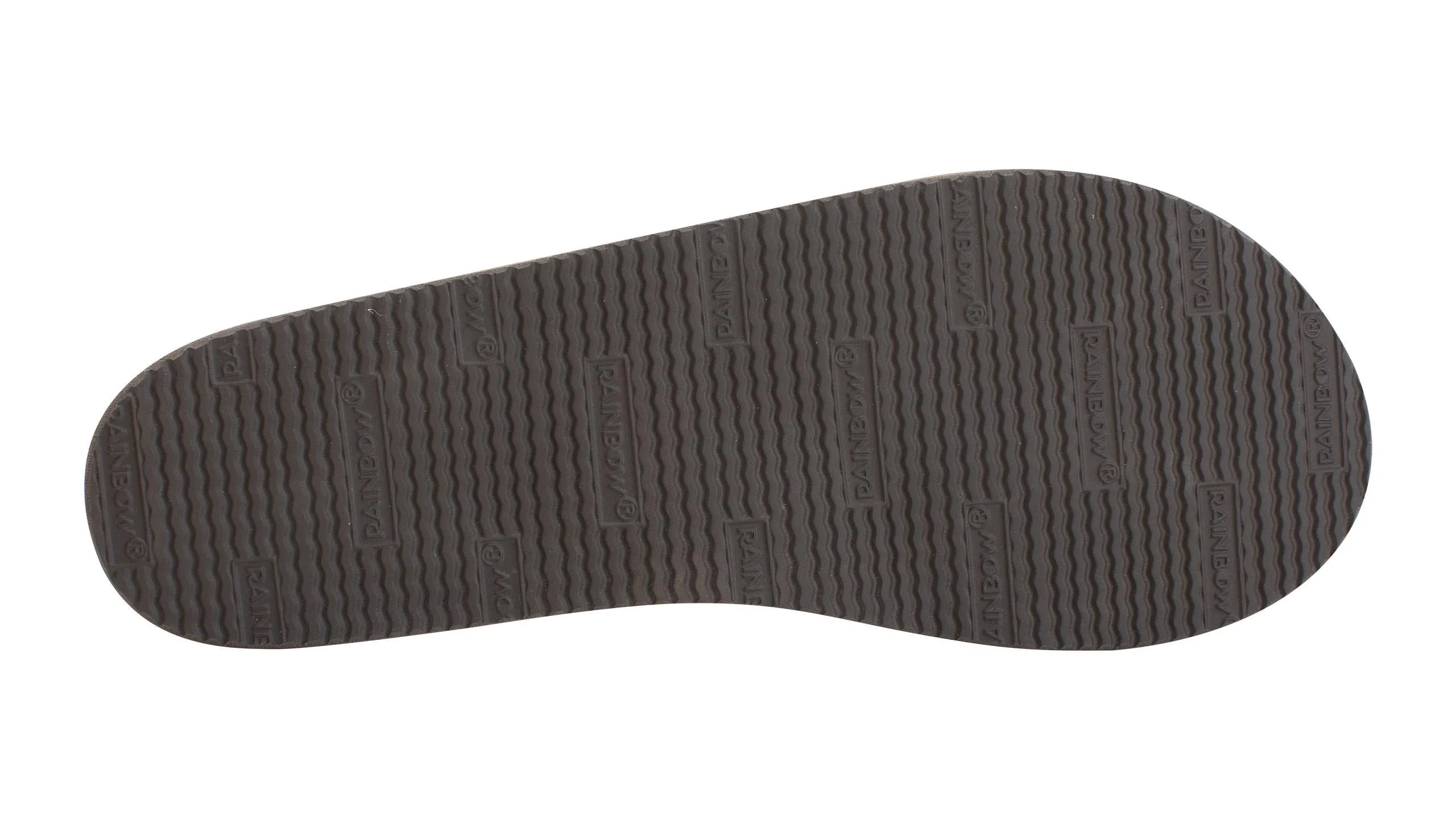 Rainbow Single Layer Leather Sandal-Sierra Brown