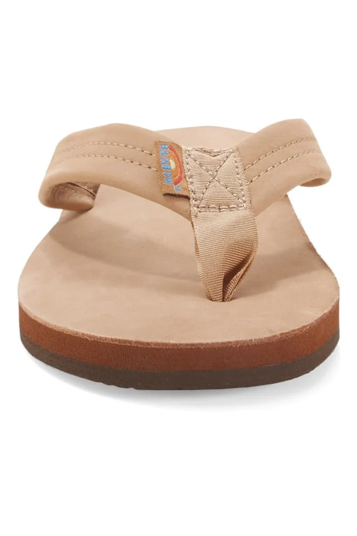 Rainbow Women's Single Layer Premier Leather with Arch Support and a Narrow Strap