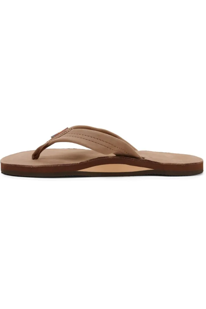 Rainbow Women's Single Layer Premier Leather with Arch Support and a Narrow Strap