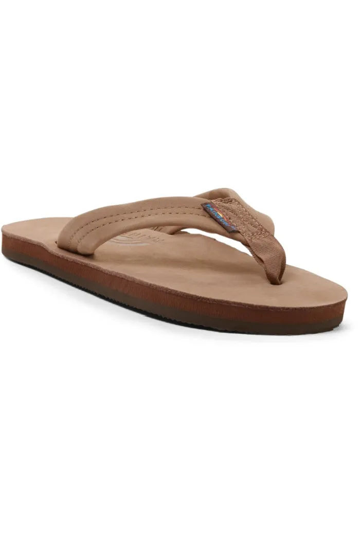Rainbow Women's Single Layer Premier Leather with Arch Support and a Narrow Strap