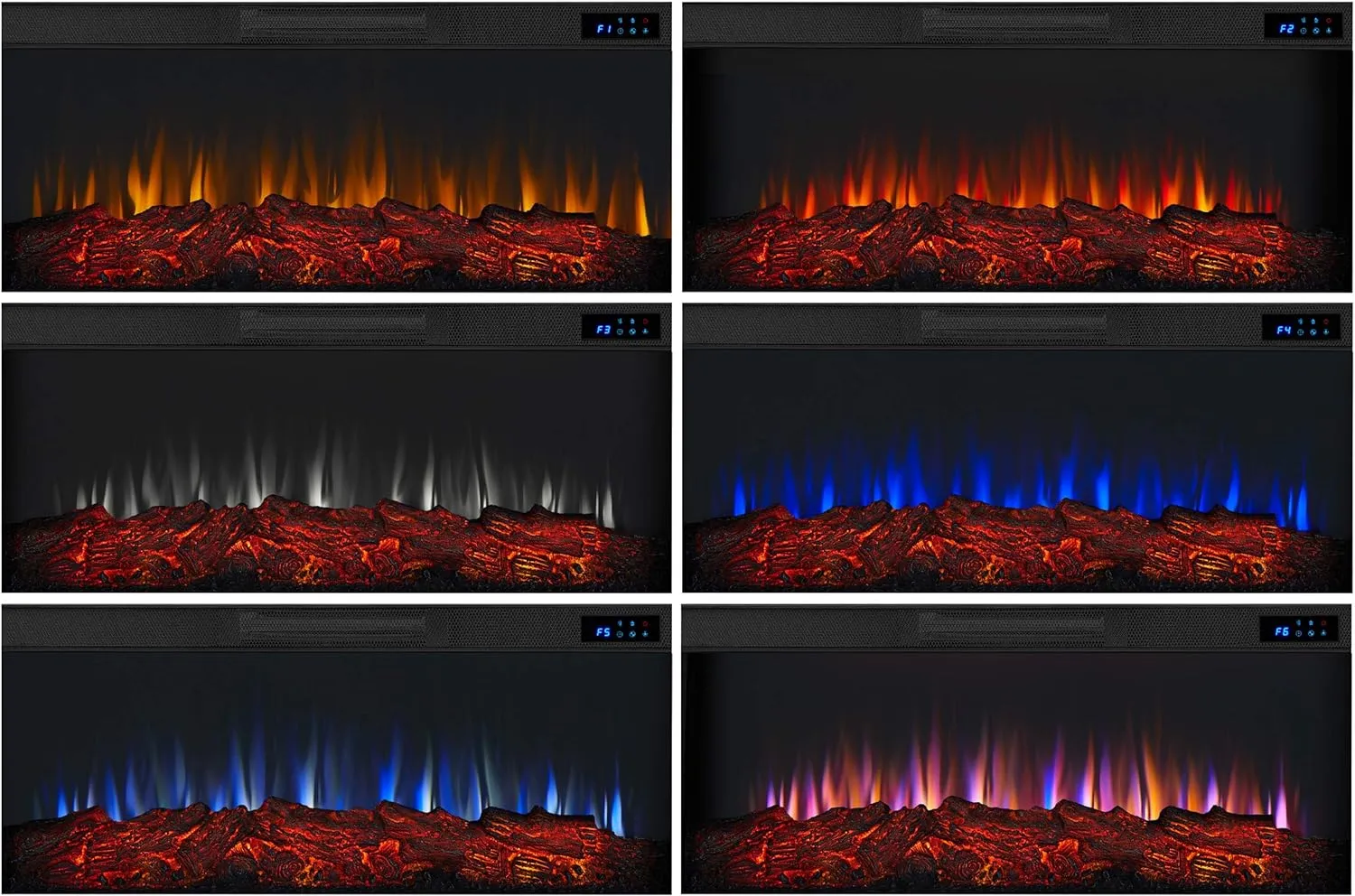 Real Flame Landscape Electric Firebox