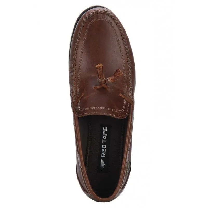 Red Tape Men Tan Loafers