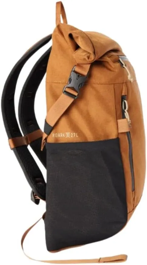 Roark Passenger 27L 2.0 Backpack, Travel Day Pack with Laptop Storage, Toffee