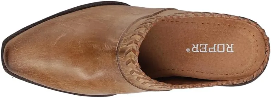 ROPER Womens Ada Snip Toe Mule Clogs Casual - Brown