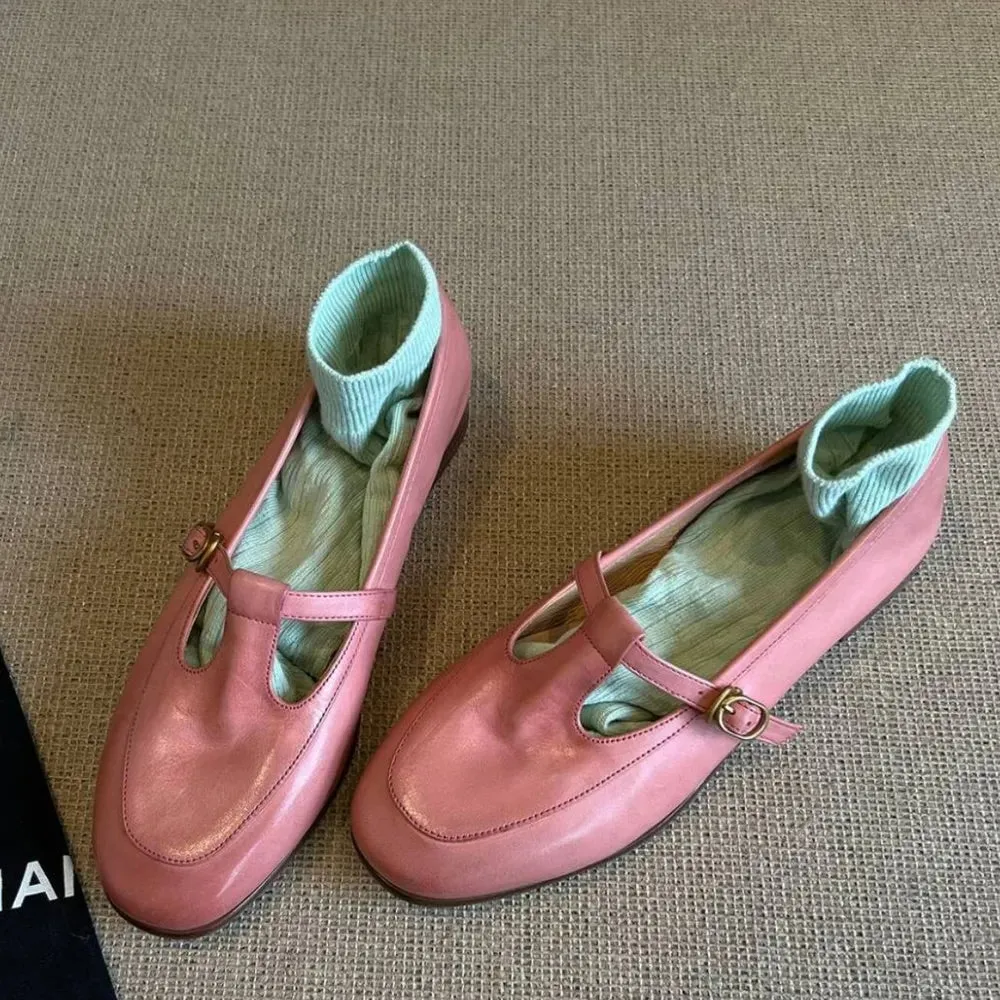 Round Toe Flat Slip-Ons