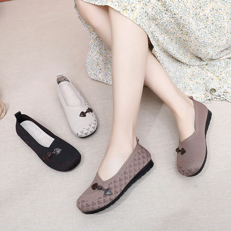 Round Toe Slip-on Casual Shoes