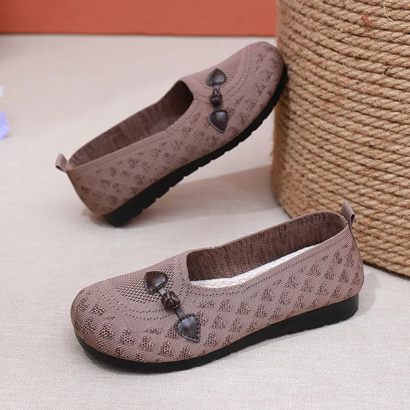 Round Toe Slip-on Casual Shoes