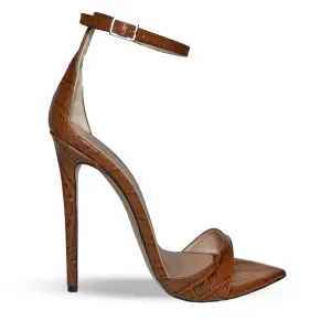 SABRINA BROWN CROCODILE PRINT