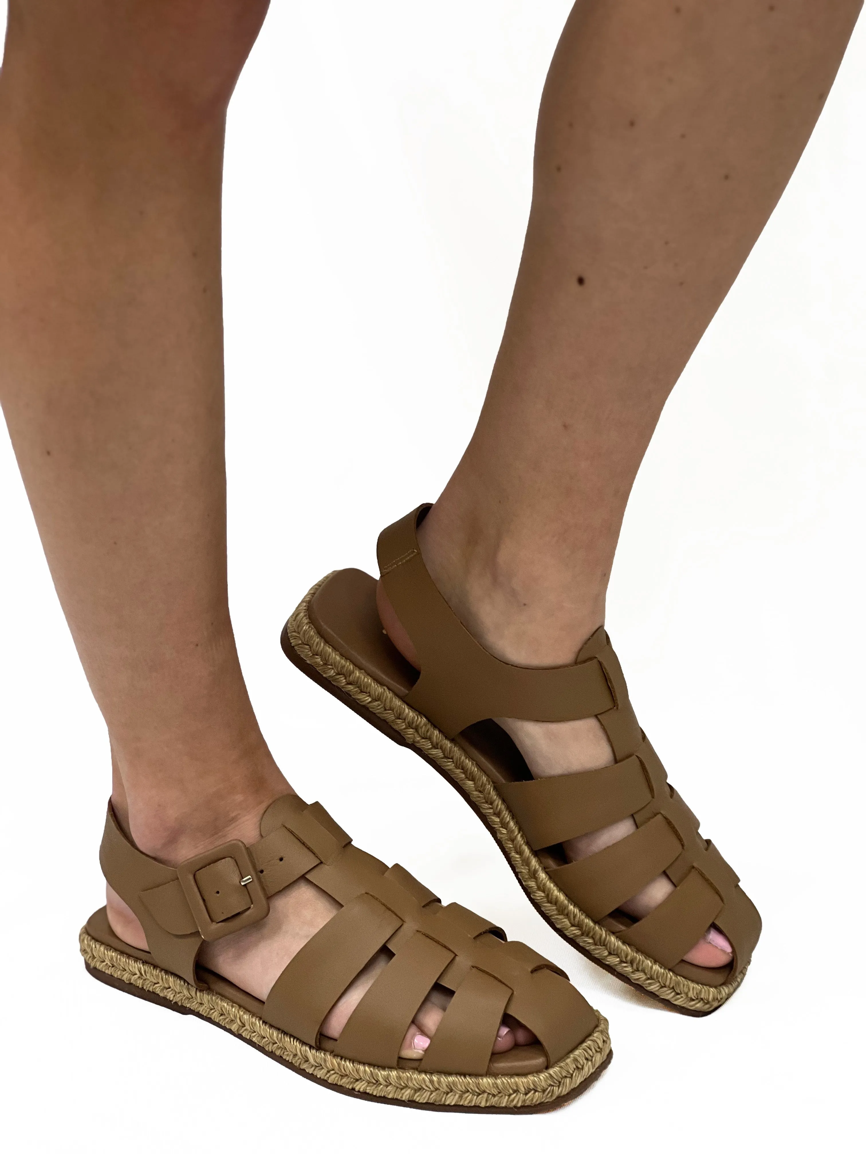 SAKAKI FISHERMAN ESPADRILLE in Caramel