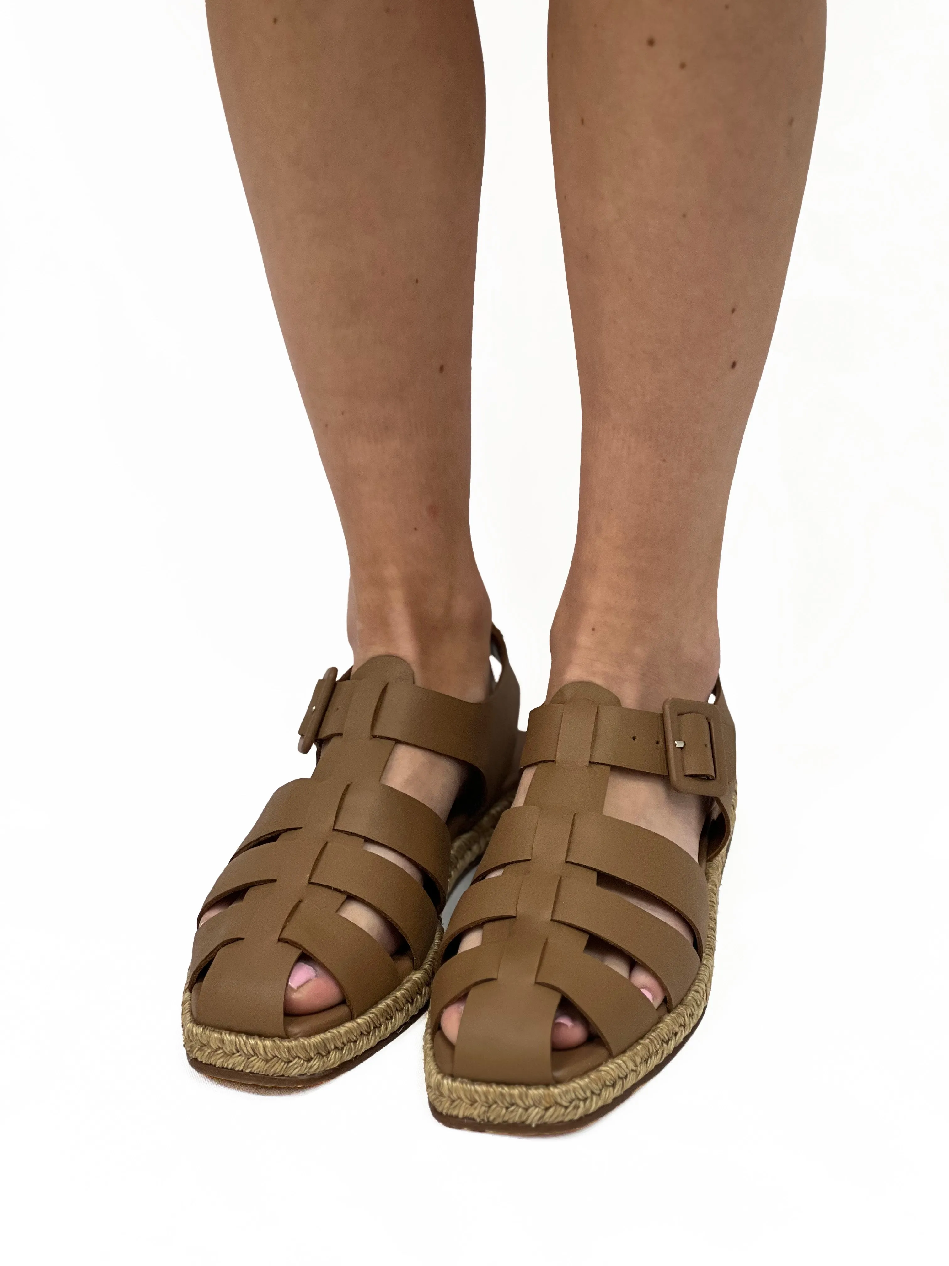SAKAKI FISHERMAN ESPADRILLE in Caramel