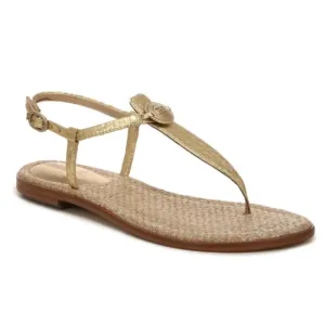 Sam Edelman Gigi Gold Boa Signet Flat Sandal