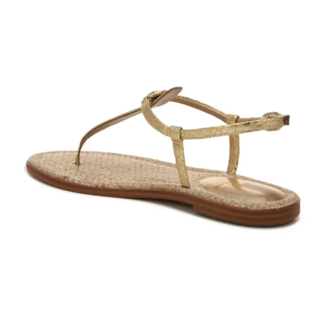 Sam Edelman Gigi Gold Boa Signet Flat Sandal