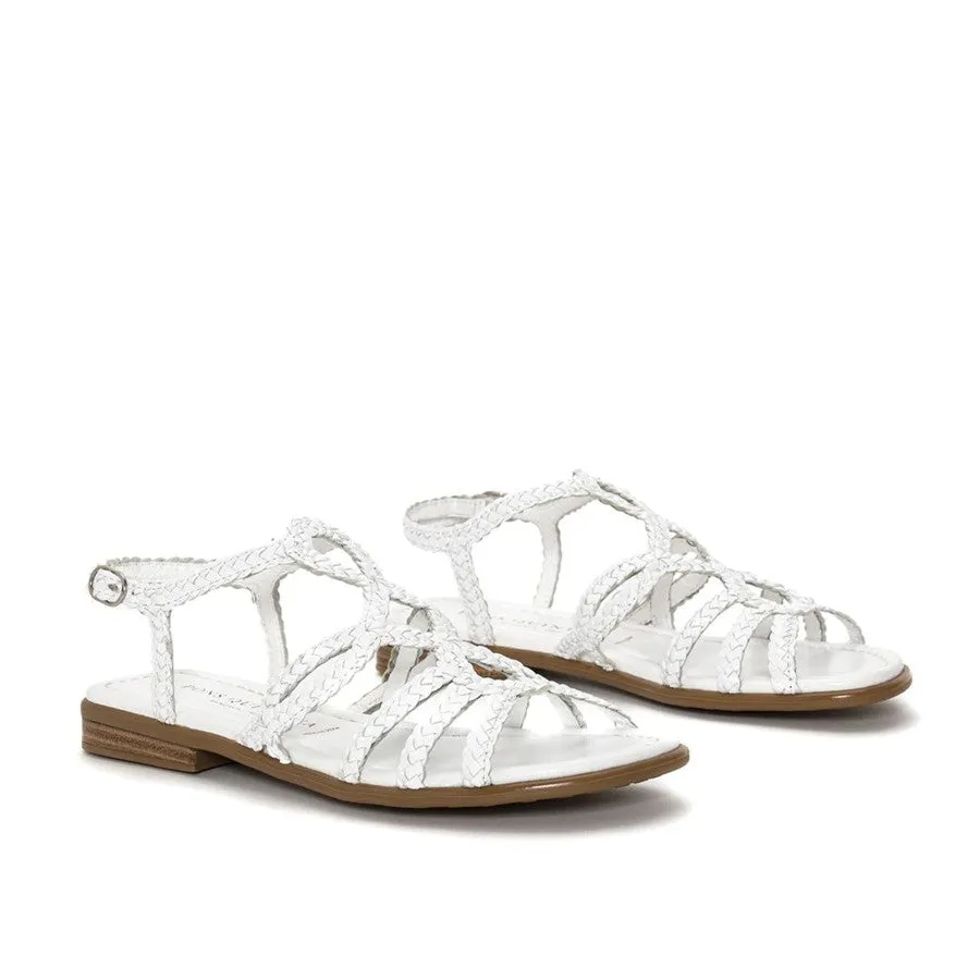 SANDALIA PLANA TINA BLANCO