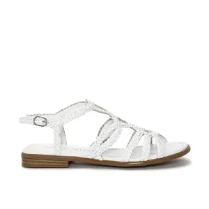 SANDALIA PLANA TINA BLANCO