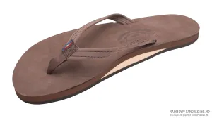 Single Arch Narrow Strap Sandals - Expresso