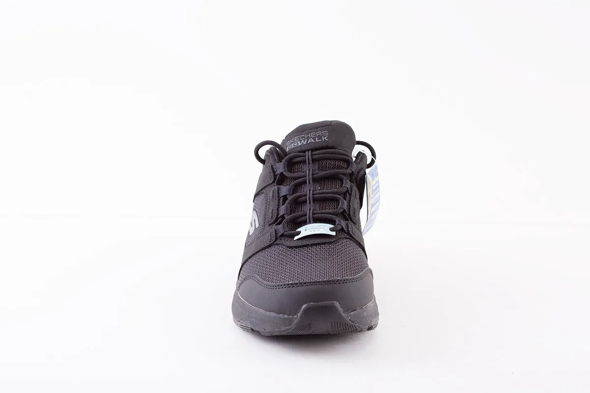 SKECHERS - 124428 GO WALK OUTDOOR-LACED WATERPROOF TRAINER - BLACK