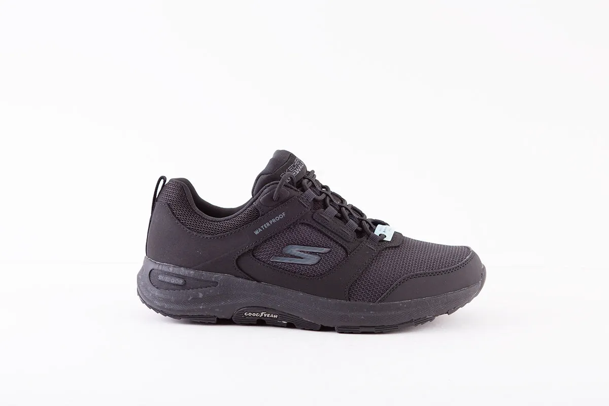 SKECHERS - 124428 GO WALK OUTDOOR-LACED WATERPROOF TRAINER - BLACK