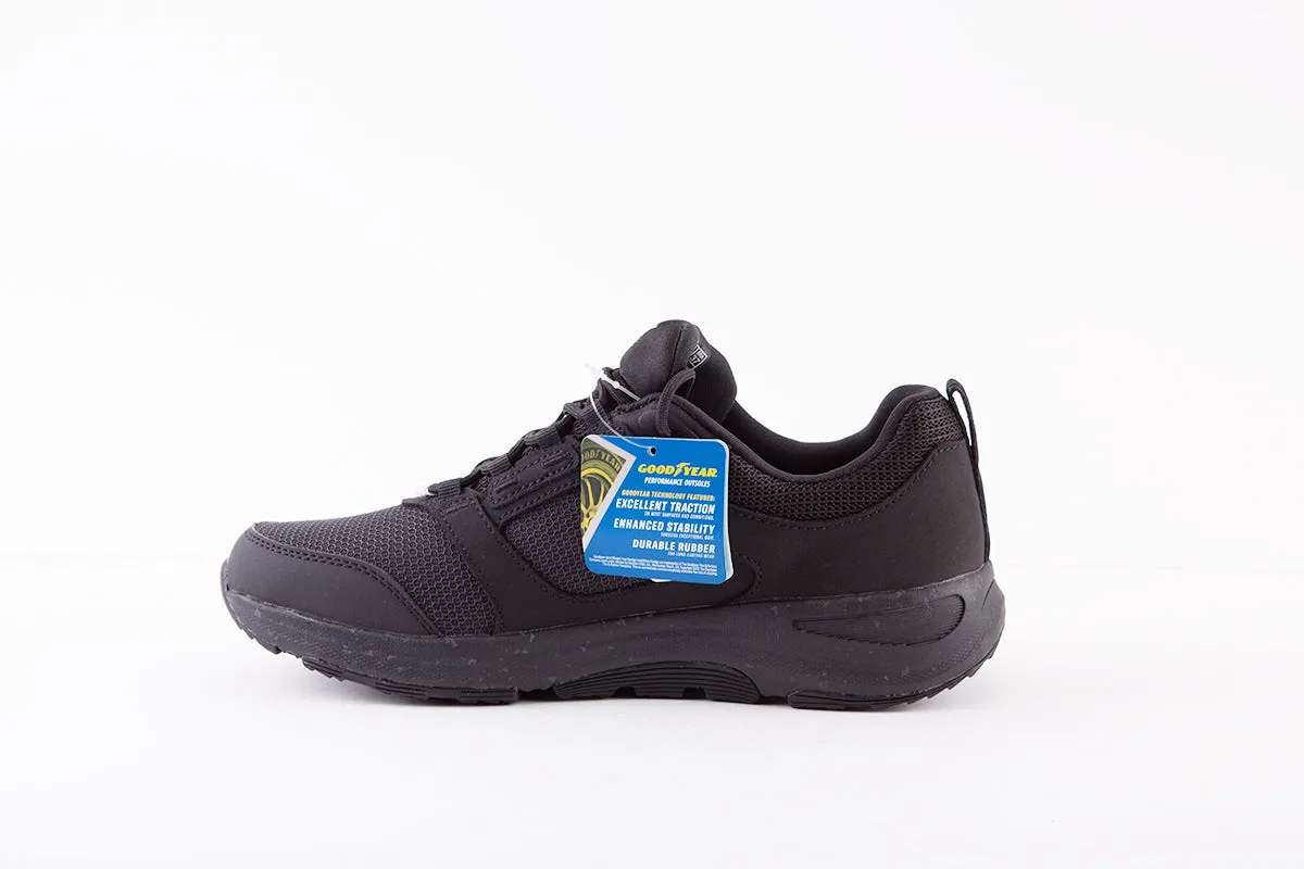 SKECHERS - 124428 GO WALK OUTDOOR-LACED WATERPROOF TRAINER - BLACK
