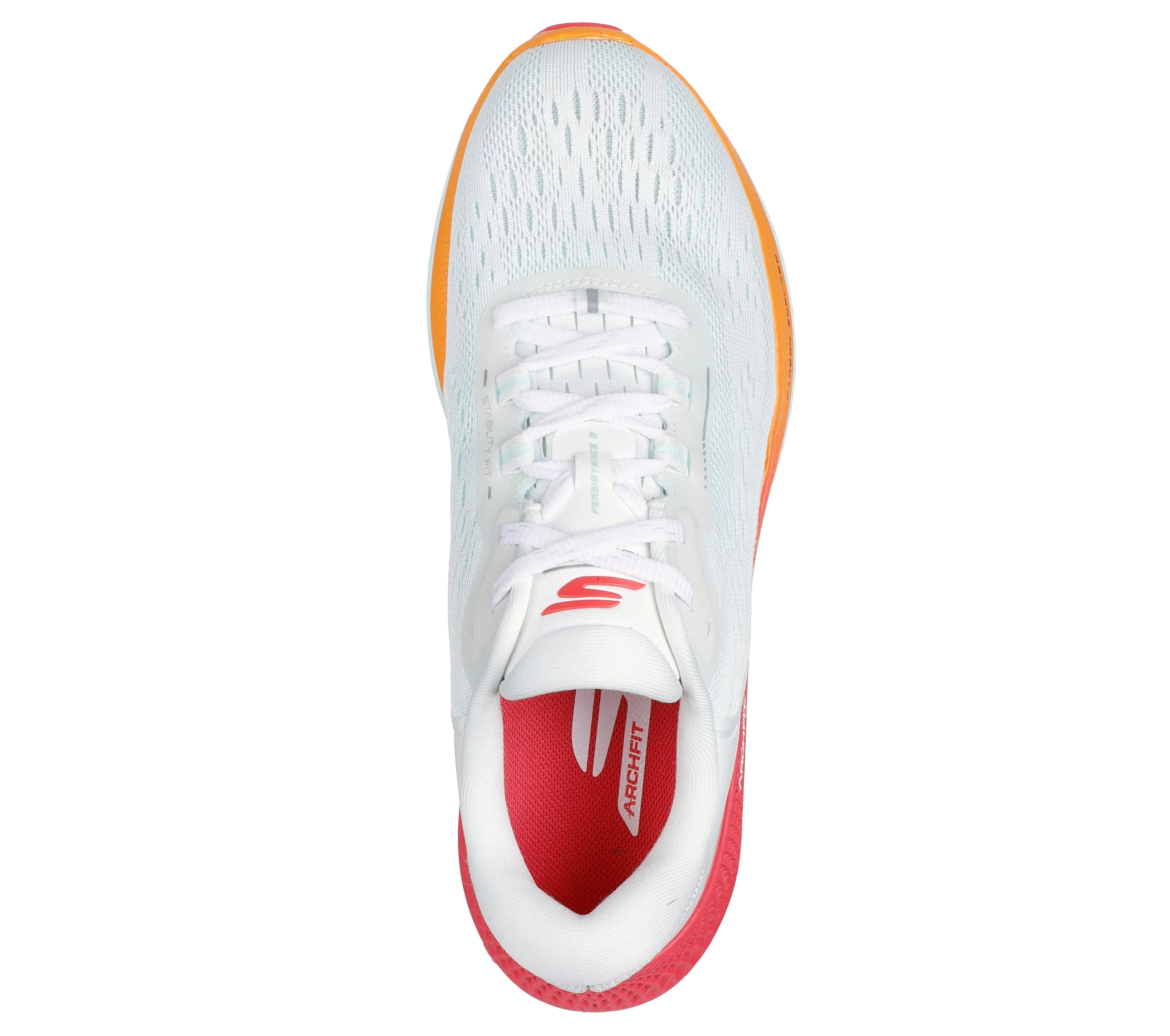 SKECHERS - 172084 GO RUN PERSISTENCE 2 LOW TOP LACED MESH TRAINER - WHITE MULTI