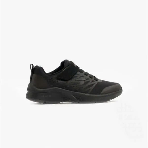 Skechers 403770L/BBK MICROSPEC-TEXLOR Boys Trainers Black