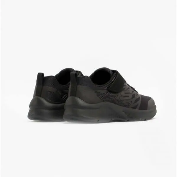 Skechers 403770L/BBK MICROSPEC-TEXLOR Boys Trainers Black