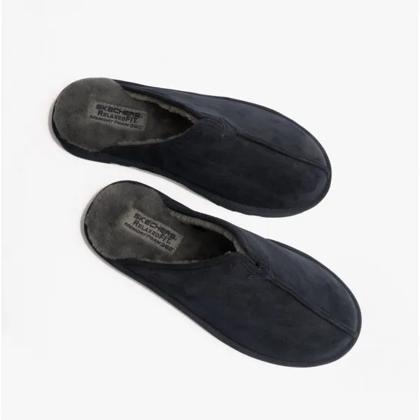 Skechers 66094/NVY RENTEN-PALCO Mens Mule Slippers Navy