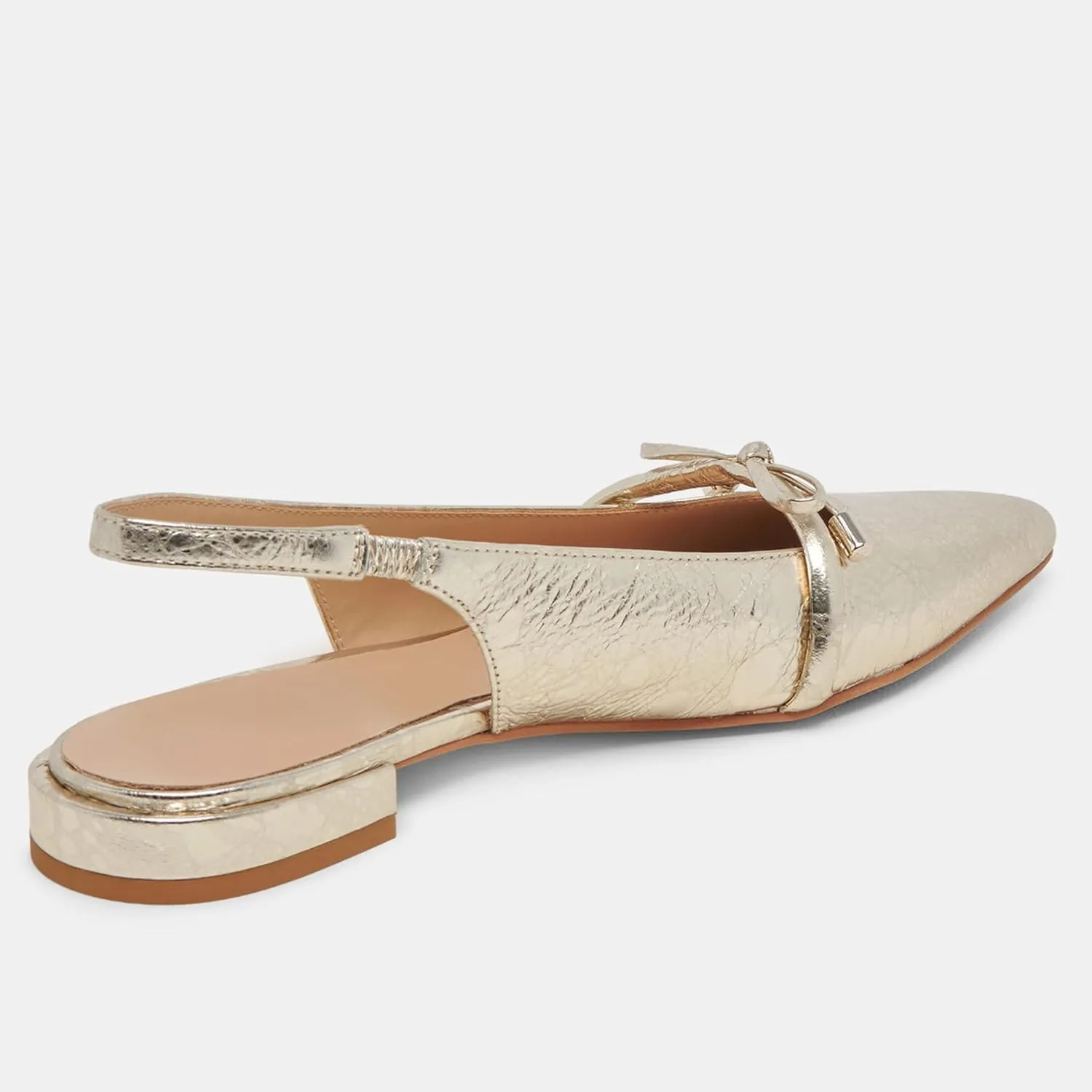 Slingback Flats for Women Bow Tie Closed Pointed Toe Low Heel Pumps Comfortable Work Dress Ballet Flats Mule Shoes
