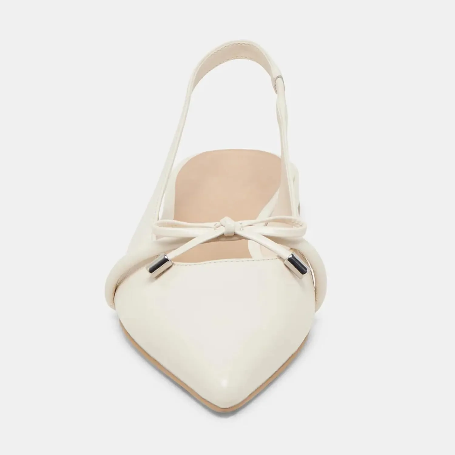 Slingback Flats for Women Bow Tie Closed Pointed Toe Low Heel Pumps Comfortable Work Dress Ballet Flats Mule Shoes