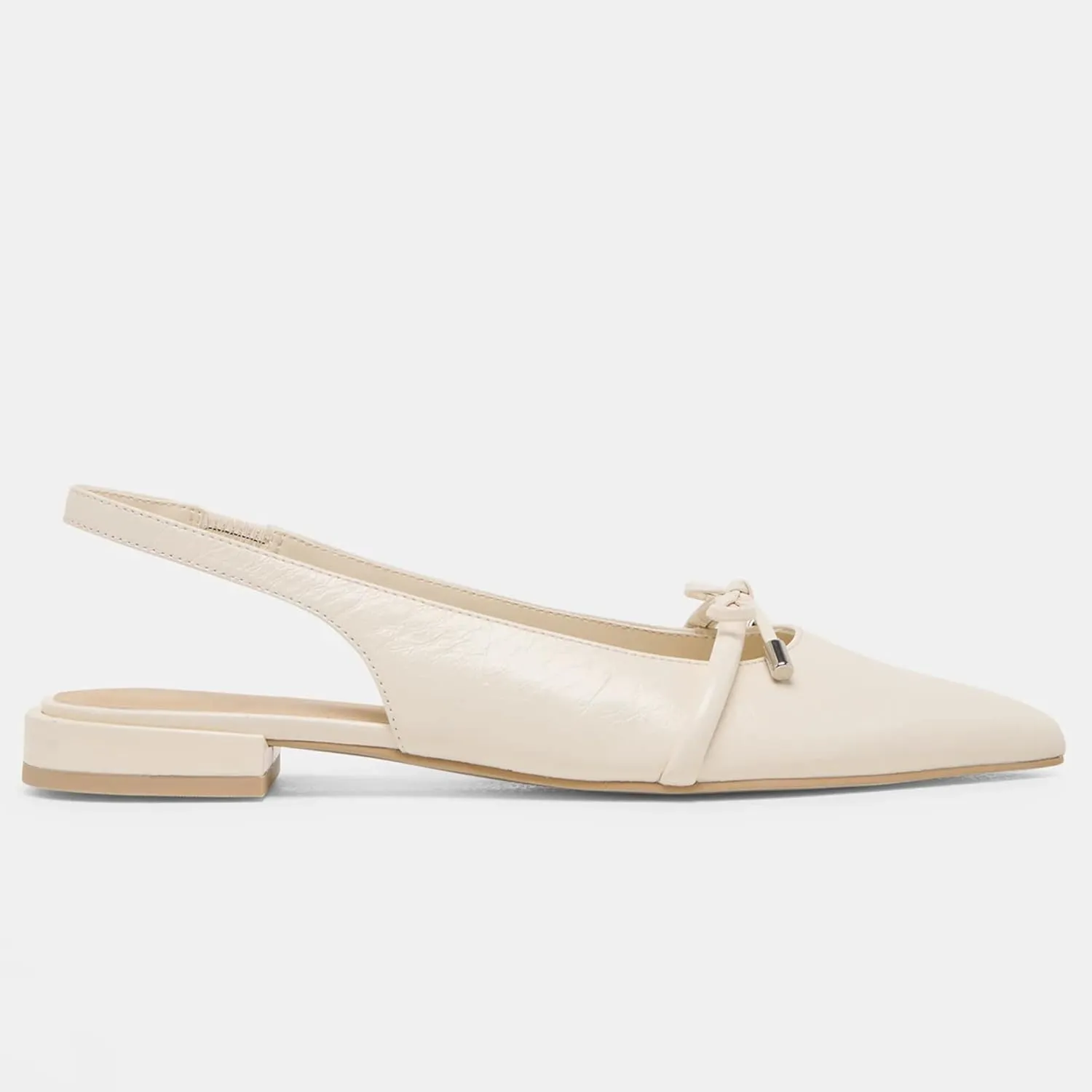Slingback Flats for Women Bow Tie Closed Pointed Toe Low Heel Pumps Comfortable Work Dress Ballet Flats Mule Shoes