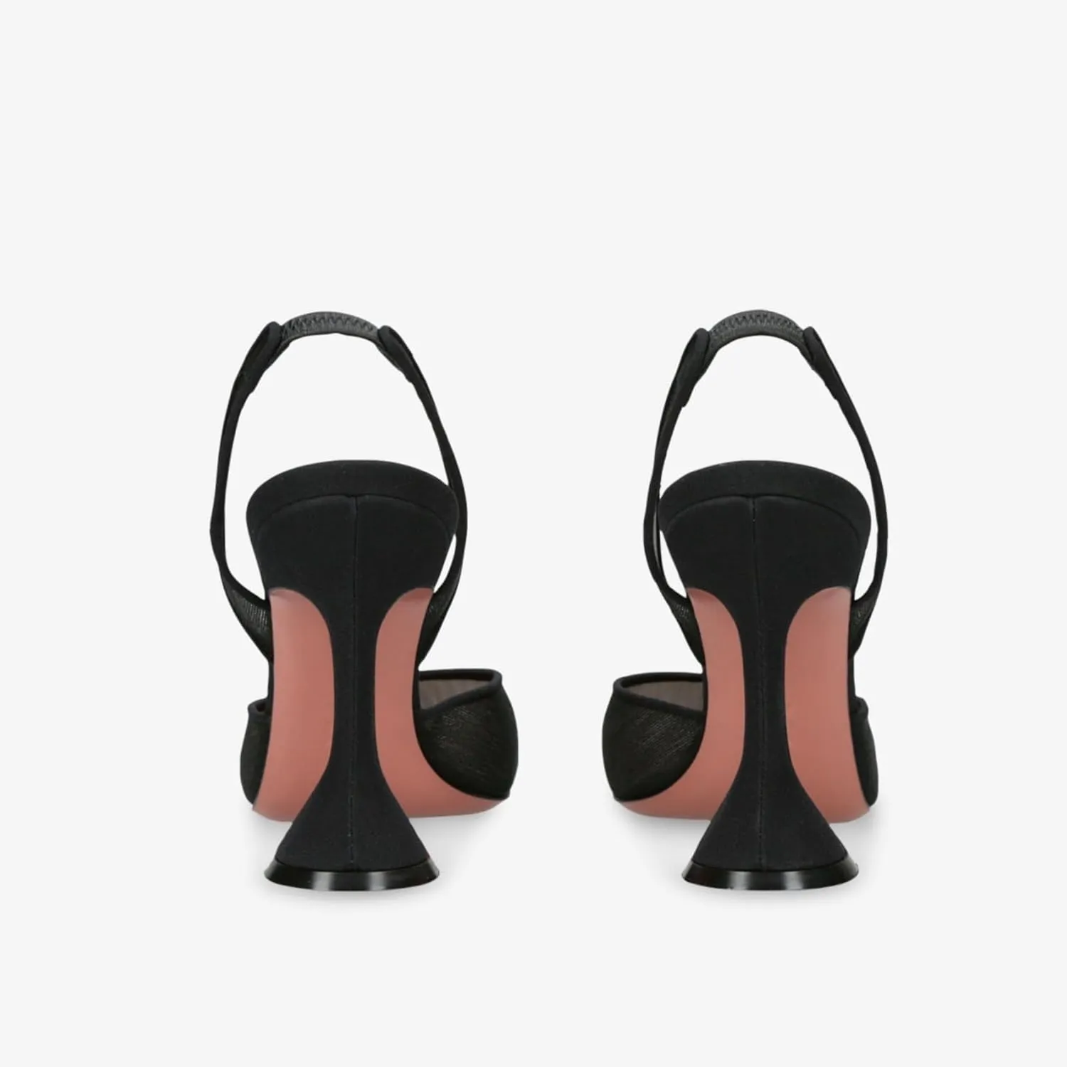 Slingback Mesh Mule Heels for Women with 3.75 Inches Heel