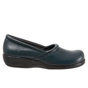 Softwalk Adora S1912-129 Womens Blue Narrow Leather Loafer Flats Shoes