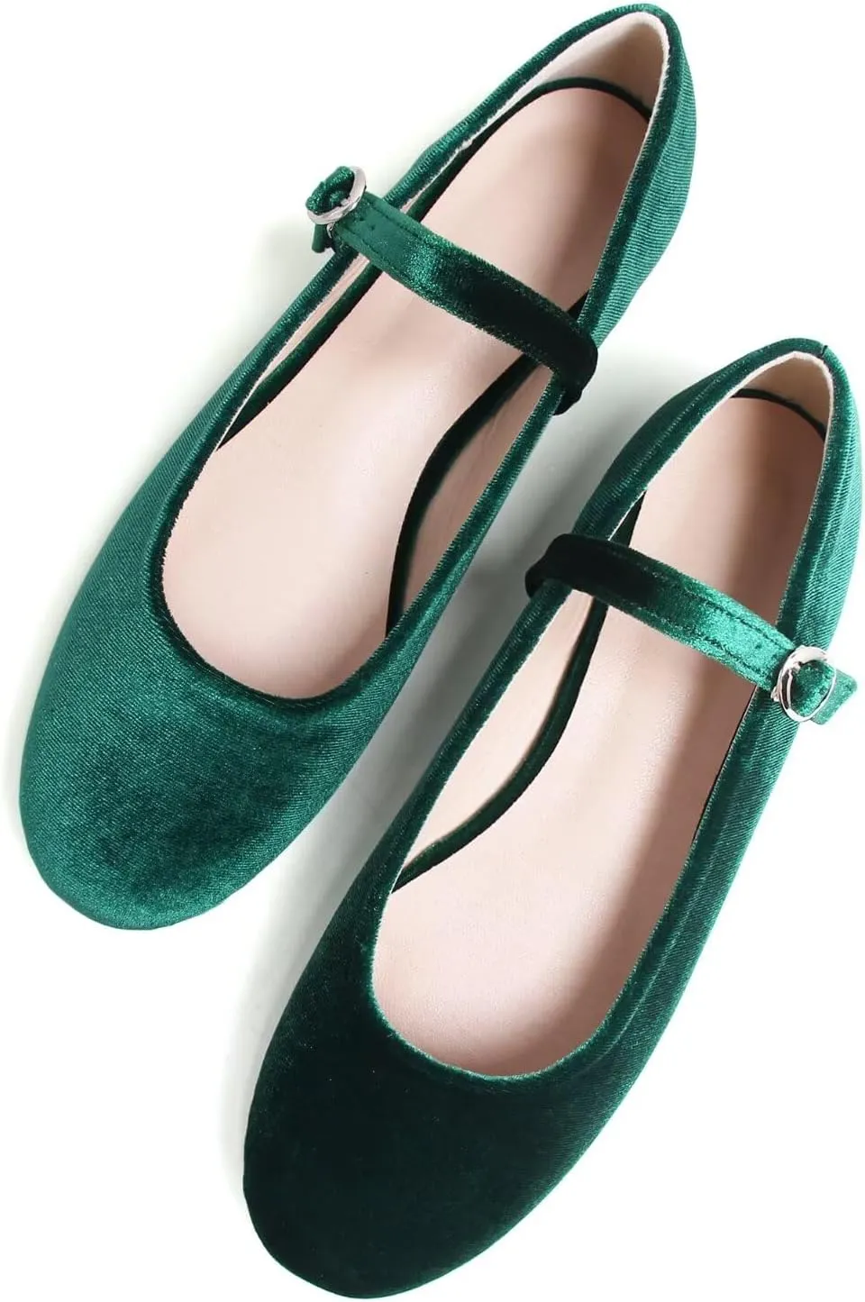 Stunner Women's Mary Jane Flats Fashion Round Toe Ballet Flats Comfortable Ankle Strap Flats Slip On Dress Flats