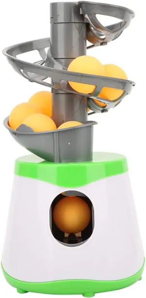 Table Tennis Serve Machine, Portable Table Tennis Trainer Automatic Launcher Robot with 10 Balls for Beginners/Lovers Table Tennis Launcher