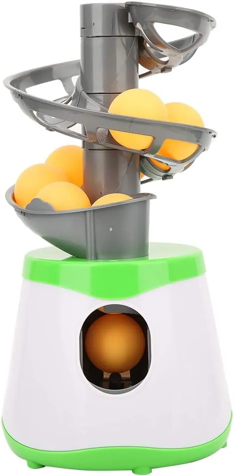 Table Tennis Serve Machine, Portable Table Tennis Trainer Automatic Launcher Robot with 10 Balls for Beginners/Lovers Table Tennis Launcher