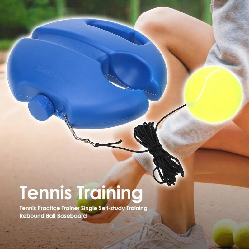Tennis Exercise Baseboard Ball Training - Device Sport Tennis Trainer™ Premium finish Tool Sparring International coverage Rebound