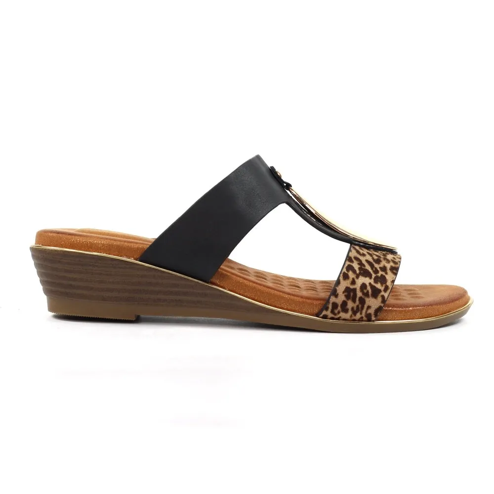 The Paradise Wedge Sandal | Black