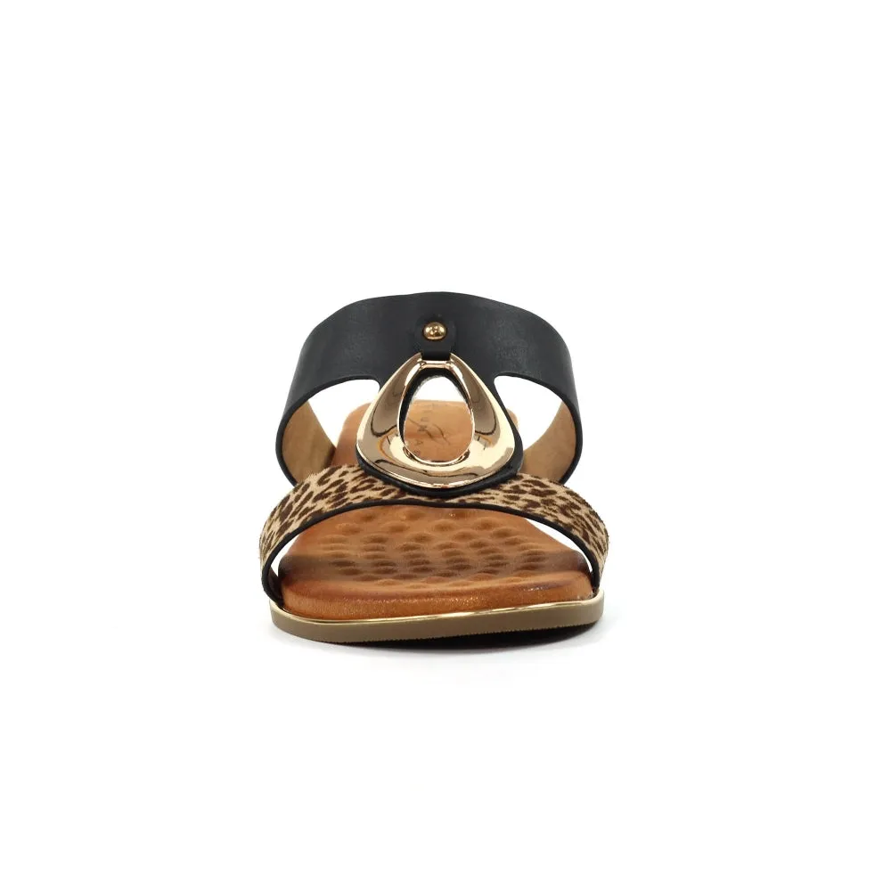 The Paradise Wedge Sandal | Black