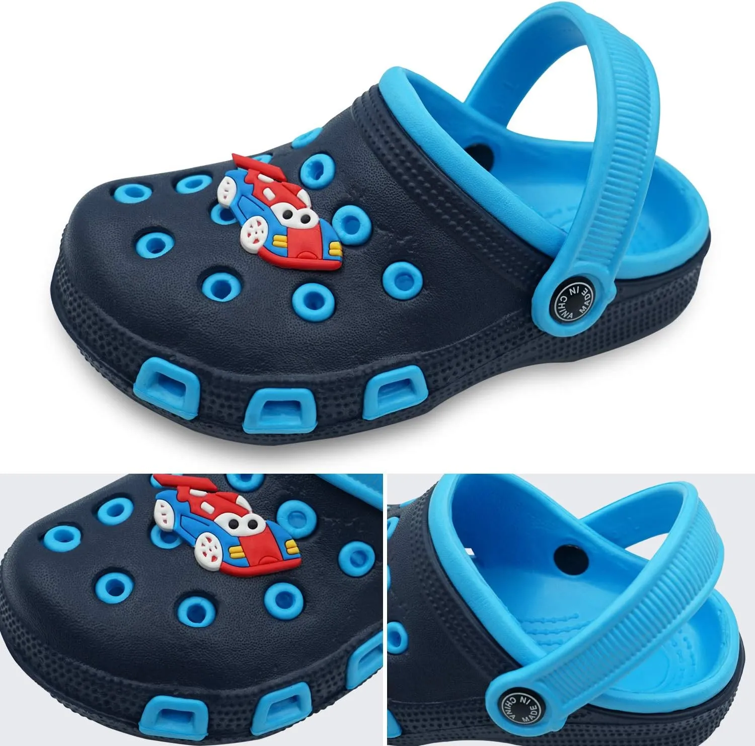 Toddler Little Kids Clogs Slippers Sandals, Non-Slip Girls Boys Clogs Slide Lightweight Garden Shoes Slip-on Beach Pool Shower Slippers