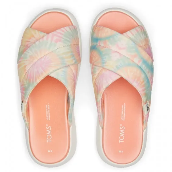 TOMS ALPARGATA MALLOW CROSSOVER Womens Textile Mule Slippers Pink
