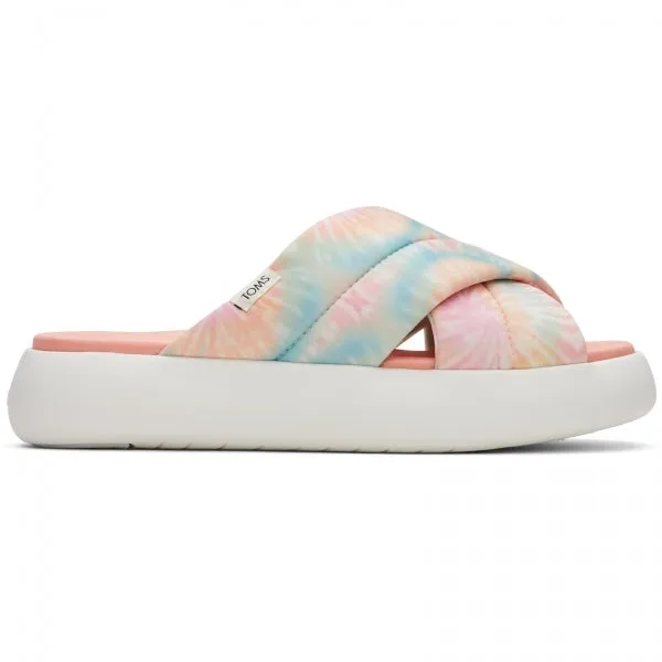 TOMS ALPARGATA MALLOW CROSSOVER Womens Textile Mule Slippers Pink