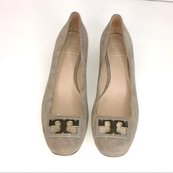 TORY BURCH GIGI SUEDE BLOCK HEEL PUMPS
