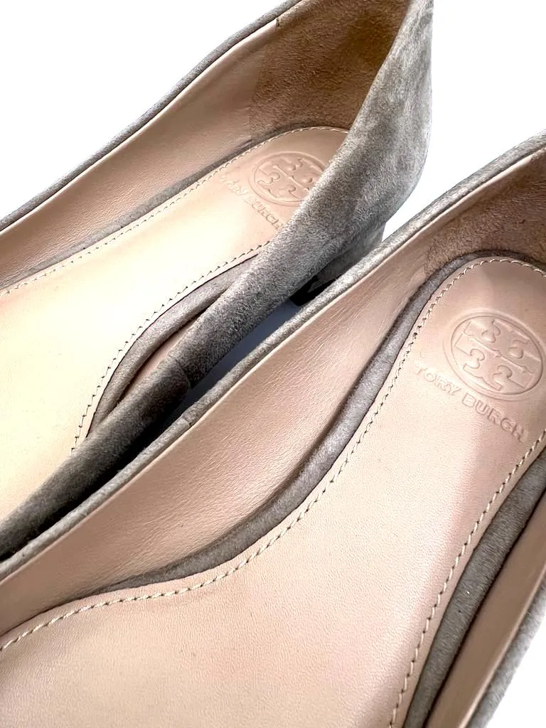 TORY BURCH GIGI SUEDE BLOCK HEEL PUMPS