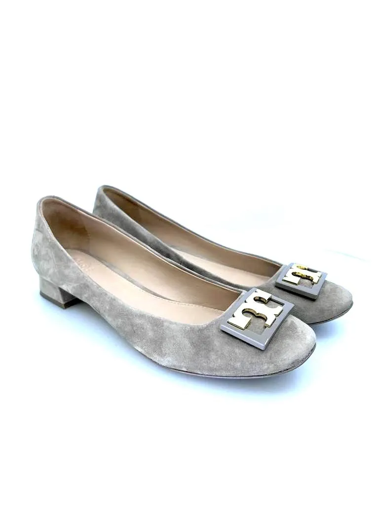 TORY BURCH GIGI SUEDE BLOCK HEEL PUMPS