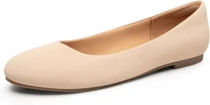 Trary Flats for Women Dressy Comfortable, Ballet Flat,Black Nude Flats Shoes