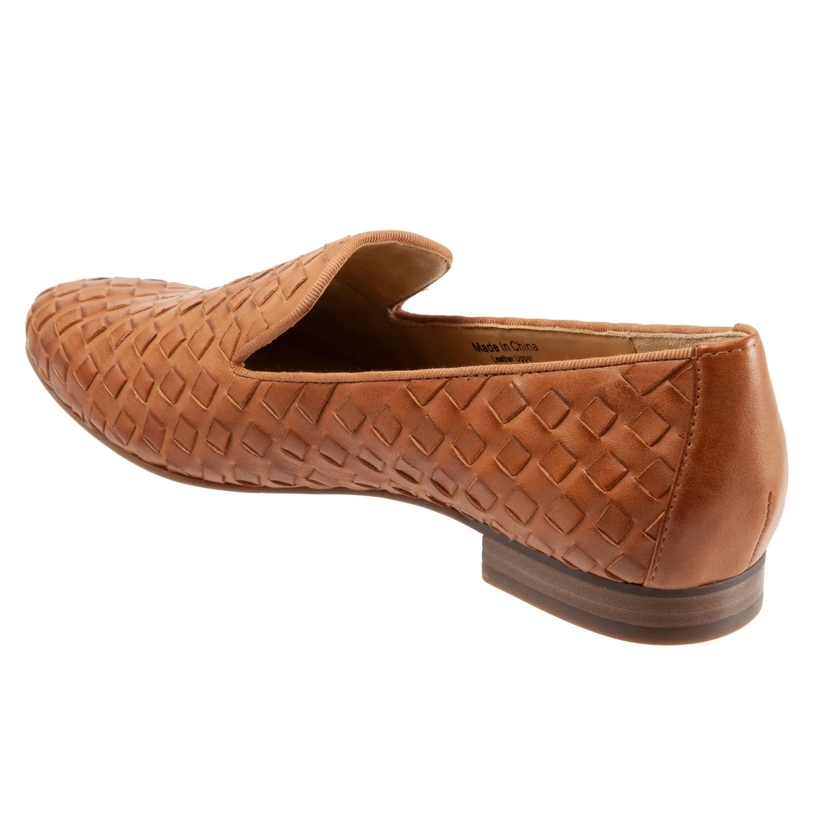 Trotters Gracie T2006-215 Womens Brown Narrow Leather Loafer Flats Shoes