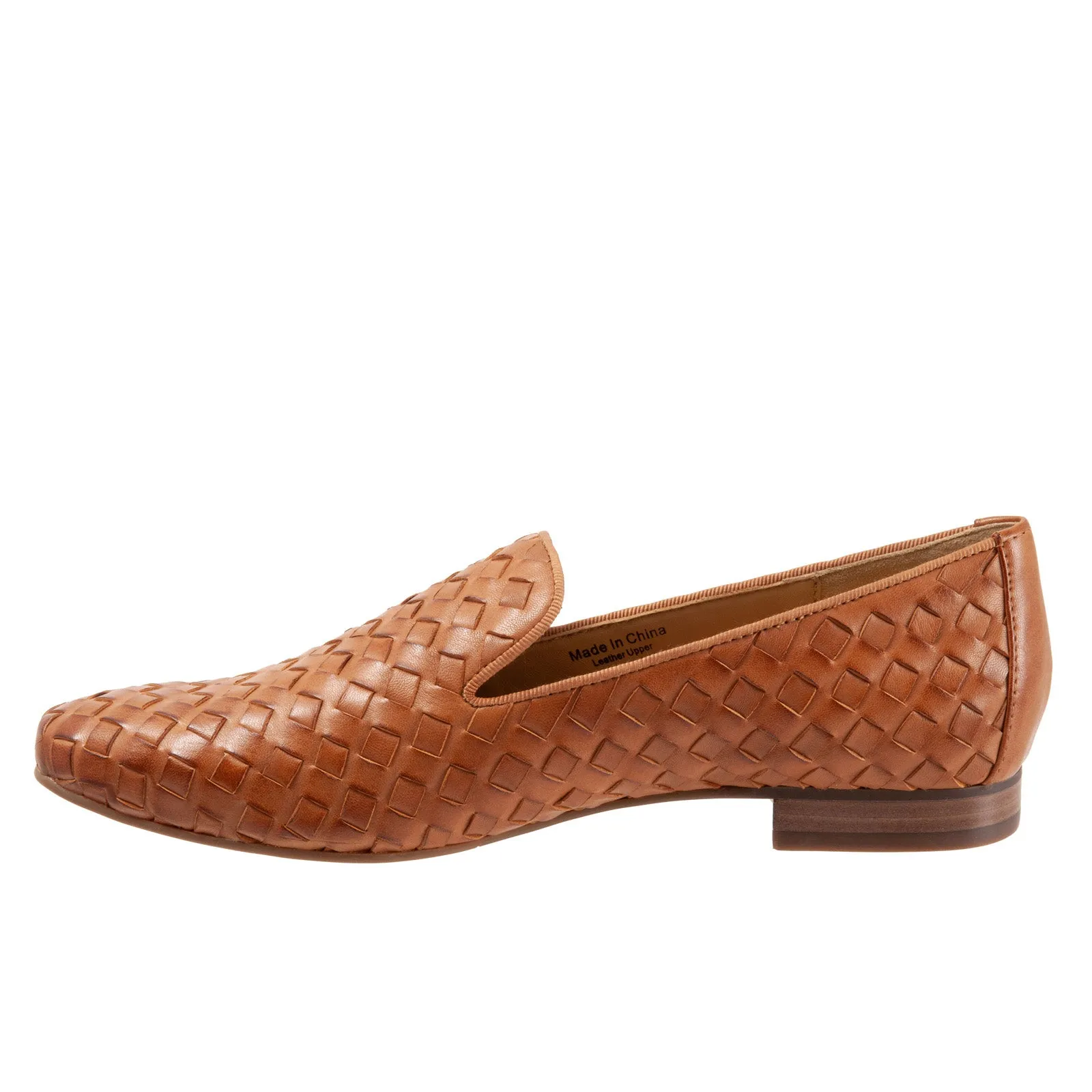 Trotters Gracie T2006-215 Womens Brown Narrow Leather Loafer Flats Shoes
